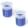Xelsluthe 2 misurini in silicone da 100 ml, dispenser per detersivo per bucato, riutilizzabili, antiaderenti, con scala precisa, per stampi in resina, creazione di gioielli fai da te