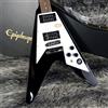 Epiphone Inspired by Gibson Kirk Hammett 1979 Flying V Ebony con custodia rig...
