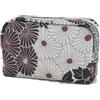 NOREN Piccola borsa per il trucco (fiori di retro), realizzata in Giappone con design giapponese a kimono, con cerniera, trousse da viaggio per donne e ragazze, nero