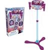 Lexibook Frozen Altoparlante Luminoso in Piedi per Bambini, Giocattolo Musicale, Altezza Regolabile, effeti Luminosi, 2 microfoni Incluso, Presa MP3, Presa Cavo aux-in, Viola/Blu, S160FZLXB