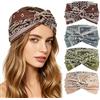 Wosyoodo 4 Pezzi Fasce Capelli Donna, Boho Extra Larga Fascia per Capelli Donna Elastica per Capelli Accessori per l'Estate Ideale per Yoga Sport e Attività Quotidiane