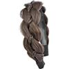 BOBIYA fascia per capelli intrecciati con treccia dentata fascia per capelli con denti larghezza intrecciato fascia per capelli (rame marrone, taglia libera)