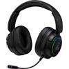 THE G-LAB Cuffie da gioco, wireless, microfono rimovibile, RGB, altoparlanti da 50 mm, PC PS4 Xbox One, nero