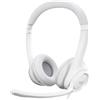 LOGITECH Cuffie USB, Logitech H390, con cavo, riduzione del rumore, bianco, audio stereo