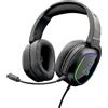 THE G-LAB KORP RADIUM Cuffie da gioco con cavo, microfono rimovibile, RGB, nero