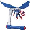 Hasbro Capitan America Action Figure, Comandi di volo, Marvel Epic Hero Series Capitan America: Brave New World, Giocattolo supereroe, Dai 4 anni in su