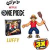 Heroes of Goo Jit Zu Figurina Ultragoo Luffy, 17 cm, estensibile, Heroes of Goo Jit Zu, One Piece, con accessori