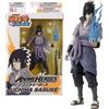 Bandai Anime Heroes Figurina 17 cm, Sasuke Uchiwa, BANDAI Naruto Shippuden, action figure, oggetto da collezione, 16 punti di articolazione