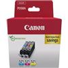 Canon CLI-521 Cartucce d'inchiostro multipack, ciano, magenta, giallo, originali, 9 ml per cartuccia