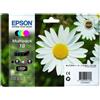Epson Cartuccia d'inchiostro Epson Pâquerette 4CL Multipack, nero, ciano, magenta, giallo, Claria Home Ink, compatibile con stampanti Epson MUFC