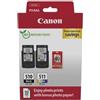 Canon Confezione cartucce d'inchiostro + confezione carta fotografica, CANON PG-510 nero, CL-511 colore, confezione da 2, capacità 9 ml