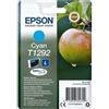 Epson Cartuccia d'inchiostro EPSON T1292 ciano, confezione singola, DURABrite Ultra, cartuccia originale Pomme