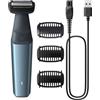 Philips Rasoio per peli corporei Philips BG3027/05, ricaricabile, 60 min. di autonomia, 3 lunghezze di taglio, blu/grigio