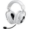 LOGITECH Cuffie da gioco, Logitech G PRO X 2, wireless, Bluetooth, PS5, PS4, PC, altoparlanti in grafene da 50 mm, bianco