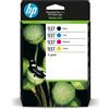 HP Cartuccia d'inchiostro HP 937, multipack 4 colori, nero ciano magenta giallo, 3850 pagine, OfficeJet Pro 9110 9120 9130 9720 9730