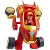 Hasbro Armatura Iron Man Mecha e veicolo 2 in 1, Marvel Iron Man and his Awesome Friends, personaggio da 7,5 cm, giocattolo per bambini dai 3 anni in su