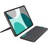 LOGITECH Custodia con tastiera Logitech Flip Folio per iPad Pro 11 pollici (M4, M5), iPad Air 11 pollici (M2, M3), iPad Air (5a generazione), grafite
