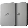 LaCie Disco rigido esterno LaCie Mobile Drive, 1 TB, 2,5 pollici, USB 3.2 Gen 1, argento