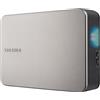 Toshiba Disco rigido esterno, Toshiba Canvio Flex, 4 TB, argento caldo