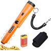 GLOBAL TECH Metal Detector Pinpointer, Professionale IP66 Impermeabile Palmare Pin Pointer Bacchetta Puntatore Puntatore di Ricerca Tesoro Individuazione Sonda con Batteria 9V per Adulti e Bambini