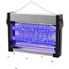 ROVLAK Lampada Antizanzare Elettrica 2500 V, Zanzariera Elettrica da Interno con Tubi LED, Doppia Attrazione UV, Superficie Coperta 80 m², Ammazza Zanzare e Insetti per Casa, Cucina e Terrazza