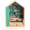 Zimoer Mini Libreria Decorativa Antistress, Anxiety Bookshelf, mini Scaffale per Libri per Ridurre l'Ansia, Espositore di Mini Libri per Decorazione di Casa/Soggiorno/Ufficio - 27x19x11 cm (Verde)