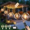 Pogestrand Luci Da Esterno Giardino G40 45M Festoon Lights Alimentazione 24V Con Telecomando Dimmerabile Timer 75 Lampadine Infrangibili Impermeabile Per Patio Giardino Balcone Gazebo