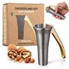 Drosselmeyer Schiaccianoci Acciaio Inox - Schiaccia Noci di design Drosselmeyer - Progettato e prodotto in Svezia - Taglia Castagne a Croce - Schiaccia Castagne - Taglia Castagne Professionale