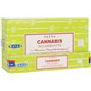 Satya 12 Packs of Cannabis Incense Sticks by Satya