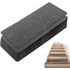 YNNHUDEEP Tappetini autoadesivi per scale, antiscivolo, 15 pezzi, morbidi tappetini per gradini, possono essere tagliati, riutilizzabili, extra grip per animali domestici, bambini e anziani, Grigio Scuro