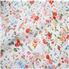AMateschitz Tessuto di cotone al metro, stoffe per cucito, pacchetti di tessuti stampati, pura cotone, tessuto di cotone con motivo a cuore, fiori vintage, patchwork per abbigliamento, fai da te