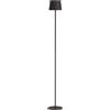 Wilmà Floor Piantana Dimmerabile Senza Fili Impermeabile IP54 in Alluminio Autonomia 23 Ore, Lampada Led Ricaricabile con Touch Control e Base Antiribaltamento, Altezza Modulare (Nero)