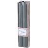 Boltze Candela Melia 2016074 (4 pezzi, grigio scuro, 20 cm, in cera, design classico, candela, candela grigio scuro, decorazione)
