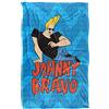 Trevco Johnny Bravo Logo Repeat Coperta super morbida al tatto setoso - 91 x 147 cm