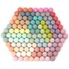 Glaciart One Pompon in feltro, palline di lana di feltro (120 pezzi), 2,5 cm - 1 pollice, fatte a mano in 30 colori pastello (verde, rosa, giallo e altro) piccolo set per feltro e ghirlande