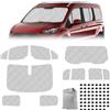 Opaltool Oscurante Termico Interno per 2012-2022 Ford Tourneo Connect, 12 PCS LWB Parasole per Parabrezza Interno ai Raggi UV per la Privacy e il Controllo della Temperatura