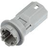 X AUTOHAUX Targa e luce di posizione laterale posteriore Connettore presa 90075-99011 per Toyota RAV4 16-18 per Toyota Prius 04-15 Plastica Grigio