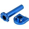 lvifloae Manopola acceleratore per Moto Manopola acceleratore 7 8 Pollici 22 mm Acceleratore a Torsione Manuale Atto per Scooter e Moto fuoristra Blu (Arancia)