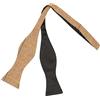 King & Priory Papillon con motivo a spina di pesce, in tweed, marrone chiaro, Marrone, Taglia unica