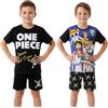 Get Trend One Piece Corto Pigiama Bambino 7-14 Anni, Confezione da 2 Pigiami Estivi Bambino con Maglietta e Pantaloncini, Anime Merch Regalo Ragazzo (11-12 Anni, Multi One Piece)