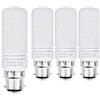 HZSANUE Lampadine LED 15W, 120W Lampadine a Incandescenza Equivalenti, 1500Lm, 3000K Luce Bianca Calda, B22 Cappellino Baionetta, Confezione da 4
