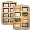 Gurlideo 8 Mini loaf Pans Loaf Tin Cake Pan Non Stick Carbon Steel Baking Pan for Oven Baking,Grey (2 Set Gold)