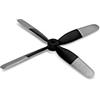 E-flite Elica a 4 blade 4,5 x 4,0: UMX P-51 Voodoo