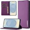 ZHOZEXIN Custodia a portafoglio per Samsung Galaxy s26 plus, in pelle PU, chiusura magnetica, con supporto per carte di credito, supporto antiurto per Samsung s26 plus (Viola)