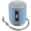 ELLENNE CASSA SPEAKER PORTATILE BLUETOOTH RICARICABILE 5W WATERPROOF ALTOPARLANTE FM TG129 (Azzurro/Grigio)