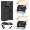 Newmowa LP-E17 Batteria (2pcs) e Caricatore Doppio LCD USB per Canon LP-E17 | Compatibile con Canon EOS M3, M5, M6,M6 Mark II, RP, 77D,200D, 250D, 750D,760D, 800D, Rebel SL3,T6i, T6s, T7i,8000D, Kiss X8i