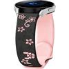 PKQTOP Flower Cinturino per Ticwatch Pro 3/GTX/E2/S2, 22mm Sport Bracciali Silicone Cinturini di Ricambio per Coros Pace 4/Pace3/Pace Pro, Apex 4 42mm/Apex 46mm/Apex2 Pro