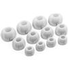 Okuli 12 x Gommini Auricolari in Silicone Ricambio per JBL Tune Buds Auricolari Cuffie in Bianco