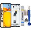 It'Go Display per Xiaomi Redmi 13C LCD Schermo di Ricambio Touch Screen con Strumento Nero con Telaio Alta Qualità