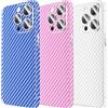 LucBuy 3 Pezzi Protezione per la Pelle Glitterata per iPhone, LucBuy Adesivo per Bordi a Copertura Totale in Fibra, Protezione Posteriore di Precisione, Decorazioni per Telefono per iPhone 13 Pro Max